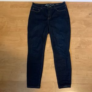 Size 12 Eddie Bauer skinny Jean - high rise dark wash
